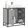 vidaXL Bathroom Sink Cabinet Grey Sonoma 65x33x60 cm Engineered Wood