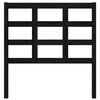 vidaXL Bed Headboard Black 95.5x4x100 cm Solid Wood Pine