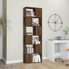 vidaXL Book Cabinet/Room Divider Brown Oak 60x24x186 cm