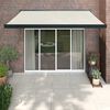 vidaXL Retractable Awning Cream 3.5x2.5 m Fabric and Aluminium