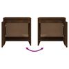 vidaXL Bedside Cabinets 2 pcs Smoked Oak 45x34x44.5 cm Engineered Wood