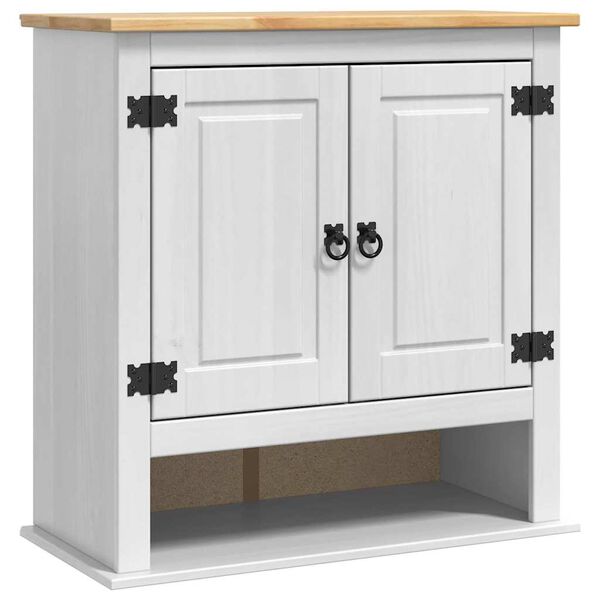 vidaXL Hanging Cabinet Corona White 70 x 33 x 71.5 cm Solid Pine Wood