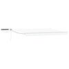 vidaXL Electric Retractable Awning White 4.5 x 3 m