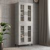 vidaXL Hanging Wall Cabinet Concrete Grey 69.5x34x90 cm