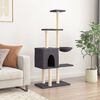 vidaXL Cat Tree with Sisal Scratching Posts Dark Grey 145 cm