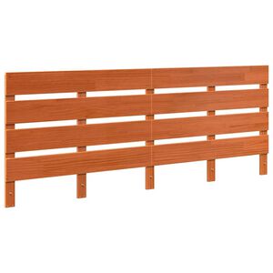vidaXL Headboard Wax Brown 200.5 x 3 x 80 cm Solid Pine Wood