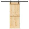 vidaXL Sliding Door with Hardware Set 80x210 cm Solid Wood Pine