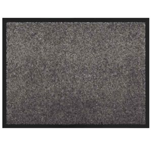vidaXL Door Mat Light Grey 80 x 60 x 1.2 cm Teddy Fabric