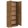 vidaXL Book Cabinet Smoked Oak 82.5x30.5x185.5 cm Engineered Wood