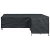 vidaXL Furniture Cover Black 260 x 210 x 80 cm 420D Oxford Fbric