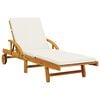 vidaXL Sun Loungers 2 pcs with Cushions 200x68x83 cm Solid Wood Acacia