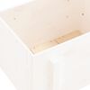 vidaXL Garden Planter White 62x50x57 cm Solid Wood Pine