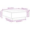vidaXL Coffee Table Old Wood 80 x 80 x 31 cm