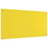 vidaXL Kitchen Backsplash 2 pcs Yellow 100 x 50 cm Tempered Glass
