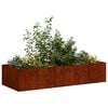 vidaXL Planter Rusty 200x80x40 cm Weathering Steel