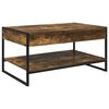 vidaXL Coffee Table Smoke Oak 80 x 50 x 40 cm Engineered Wood