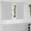 vidaXL Blackout Curtains with Rings 2 pcs Pale Grey 140 x 140 cm