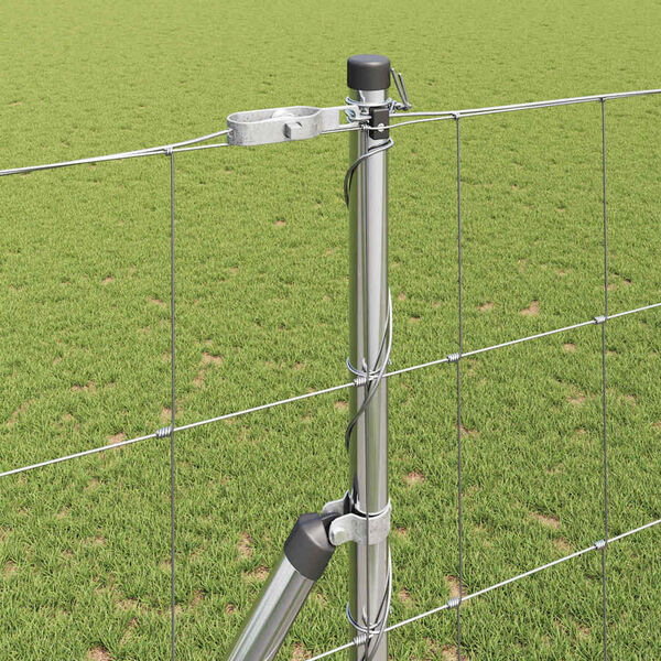 vidaXL Fence Post Galvanized 50 x 1.4 m Steel