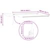 vidaXL Electric Retractable Awning Anthracite 2.5 x 2 m