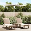 vidaXL Garden Parasol with Aluminium Pole 180x110 cm Sand White