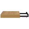 vidaXL Wall Shelf Wall-mounted Brown 23 x 23.5 x 4 cm Engineered Wood