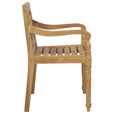 vidaXL Batavia Chairs 8 pcs Solid Teak Wood