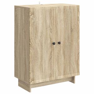 vidaXL Sideboard Sonoma Oak 66 x 34.5 x 90 cm Engineered Wood