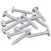 vidaXL Wood Screws 12 pcs Silver M4 x 25 mm Steel