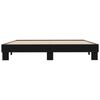 vidaXL Bed Frame without Mattress Black 180x200 cm Super King