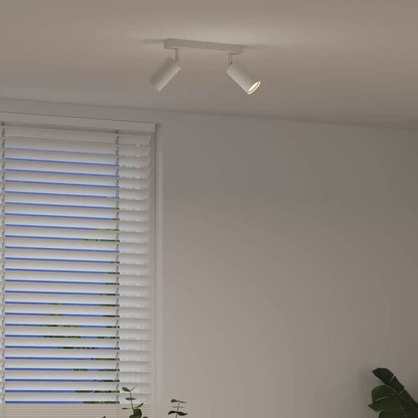 vidaXL Ceiling Spotlight White 26 x 5.5 x 16.5 cm Metal