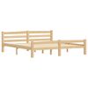 vidaXL Bed Frame without Mattress with 4 Drawers Solid Wood 200x200 cm