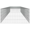 vidaXL 5-Panel Rabbit Cage 541x109x54 cm Galvanised Iron