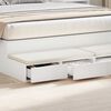vidaXL Bed Drawers White 135 x 36.5 x 16.5 cm Engineered Wood