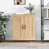 vidaXL Sideboard Sonoma oak 69.5 x 34 x 90 cm Engineered Wood and Iron