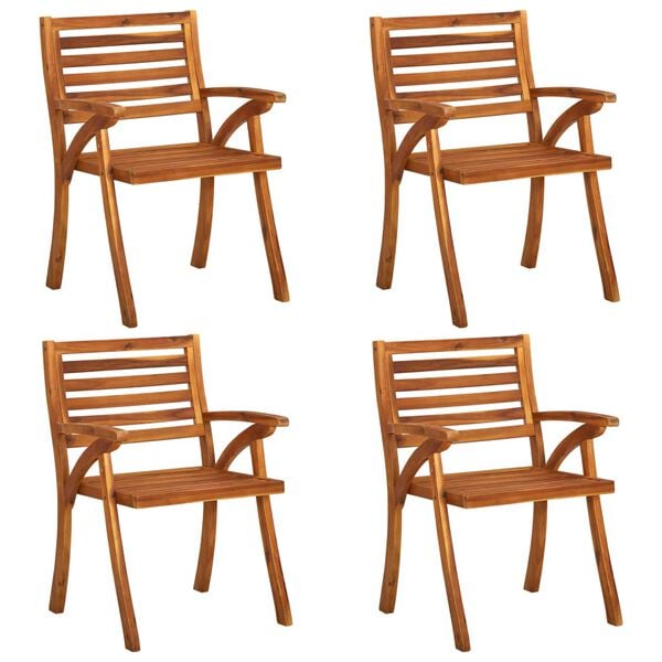 vidaXL 5 Piece Garden Dining Set 120x75 cm Solid Acacia Wood