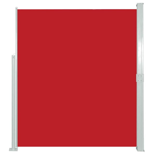 vidaXL Patio Retractable Side Awning 170x300 cm Red