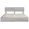 vidaXL Storage Bed Grey Sonoma 180 x 200 cm Engineered Wood
