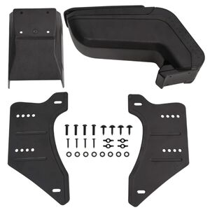 vidaXL Car Armrest Universal Black 14x30x(32-48.5) cm ABS