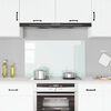 vidaXL Kitchen Backsplash White 100 x 60 cm Tempered Glass