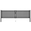 vidaXL Garden Fence Gate Steel 400x75 cm Anthracite