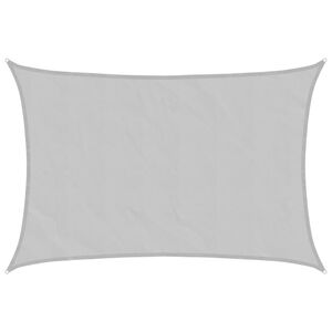 vidaXL Sun Shade Sail Light Grey 2.5x2 m 100% Polyester Oxford
