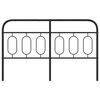 vidaXL Metal Replace Headboard Black 140 cm