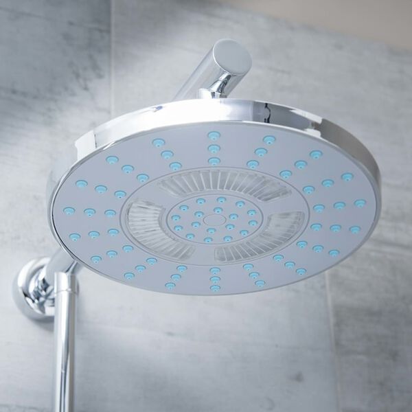 SCH&Uuml;TTE Overhead Shower with LED Light GALAXIS Chrome