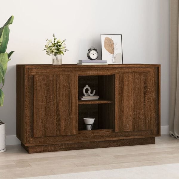 vidaXL Sideboard Brown Oak 102x35x60 cm Engineered Wood