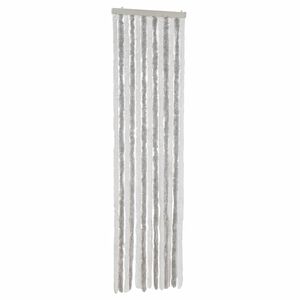 vidaXL Fly Curtain Light Grey and White 56x185 cm Chenille