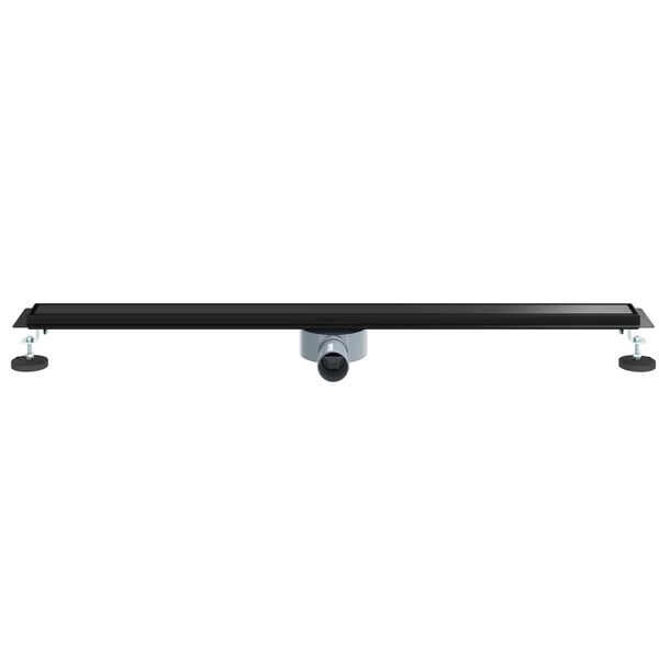 vidaXL Shower Drain 2-in-1 with 360&deg; Siphon Black 100 cm