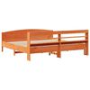 vidaXL Bed Frame without Mattress Wax Brown 180x200 cm Super King Solid Wood Pine