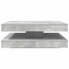vidaXL Coffee Table 360-Degree Rotatable Concrete Grey 90x90x34.5 cm
