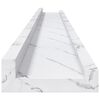 vidaXL Wall Shelf 4 pcs White Marble 100 x 9 x 3 cm Engineered Wood