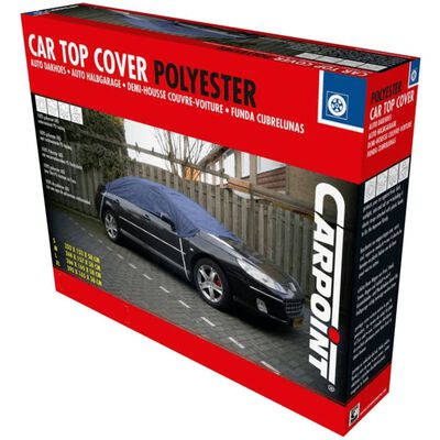 Carpoint Car Top Cover Polyester M 248x160x33cm Blue